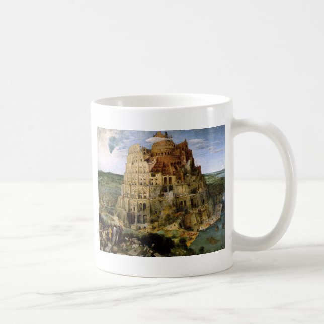 Torn i Babel av Brueghel Kaffemugg (Höger)