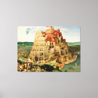 Torn i Babel av Peter Bruegel den äldre Canvastryck