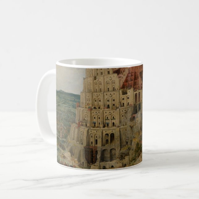 Torn i Babel av Peter Bruegel den äldre Kaffemugg (Framsida vänster)