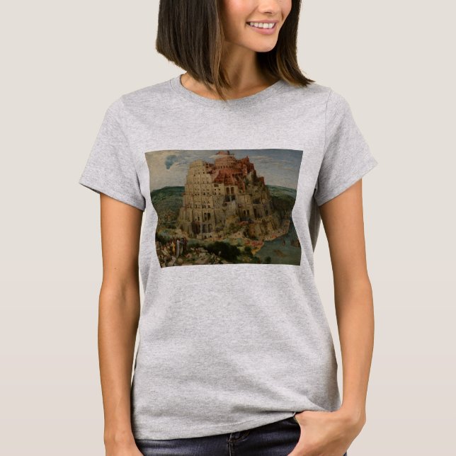 Torn i Babel av Peter Bruegel den äldre T Shirt (Framsida)