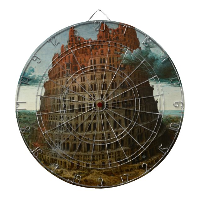 Torn i Babel (av Pieter Bruegel den äldre) Darttavla (Framsidan)