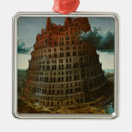 Torn i Babel (av Pieter Bruegel den äldre) Julgransprydnad Metall