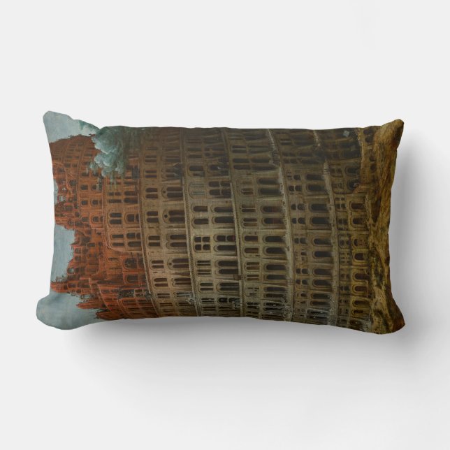 Torn i Babel (av Pieter Bruegel den äldre) Lumbarkudde (Framsida)