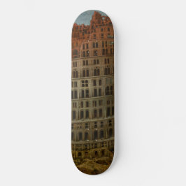 Torn i Babel (av Pieter Bruegel den äldre) Mini Skateboard Bräda 18,5 Cm