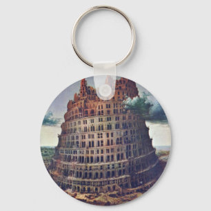Torn i Babel. från Pieter Bruegel Nyckelring