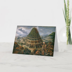 Torn i Babel Marten van Valckenborch Kort