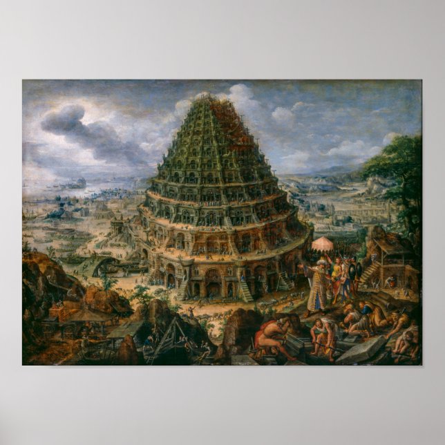 Torn i Babel | Marten van Valckenborch | Poster (Framsidan)