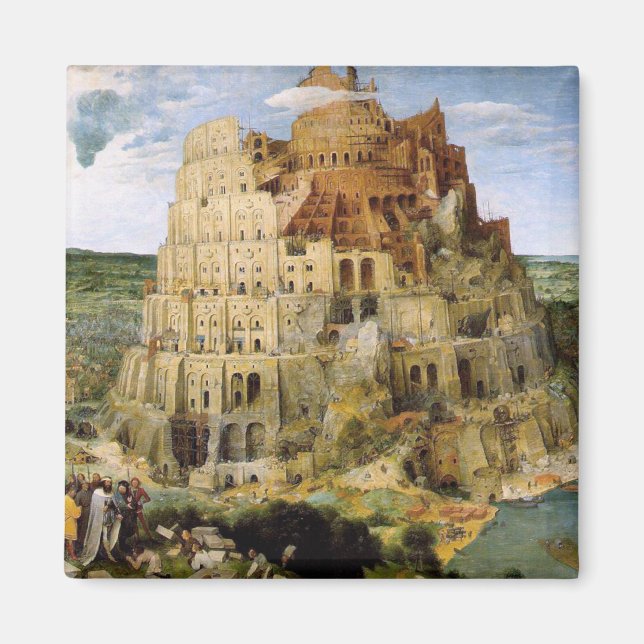 Torn i Babel - Peter Bruegel Magnet (Framsidan)