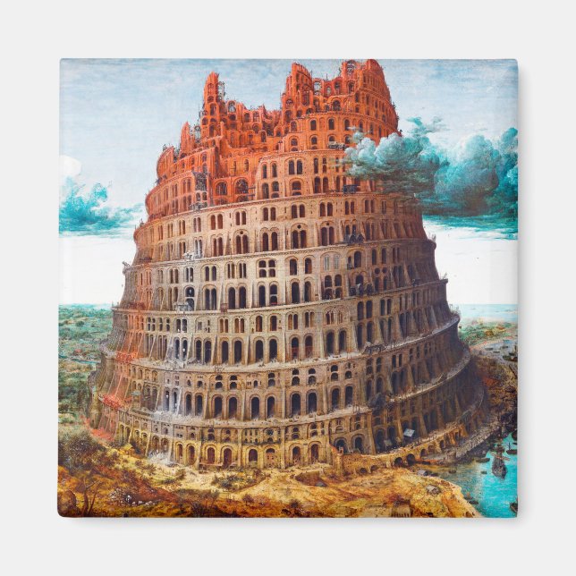 Torn i Babel, Pieter Bruegel den äldre Magnet (Framsidan)