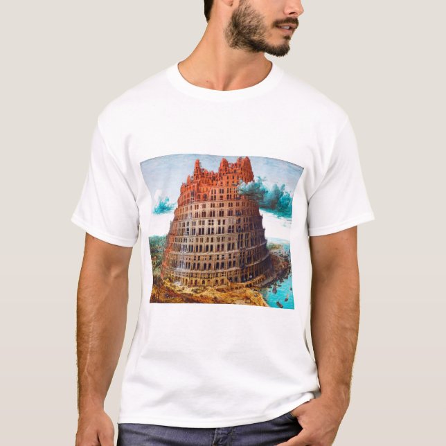 Torn i Babel, Pieter Bruegel den äldre T Shirt (Framsida)