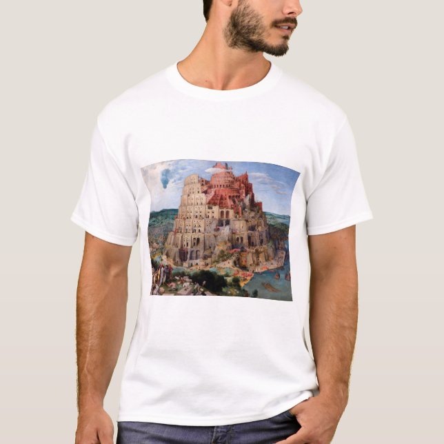 Torn i Babel, Pieter Bruegel the Elder, 1563 T Shirt (Framsida)