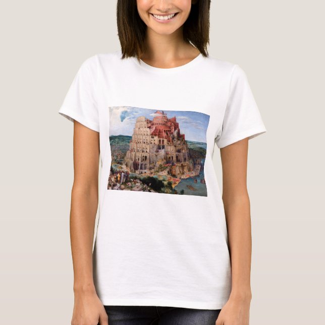 Torn i Babel, Pieter Bruegel the Elder, 1563 T Shirt (Framsida)