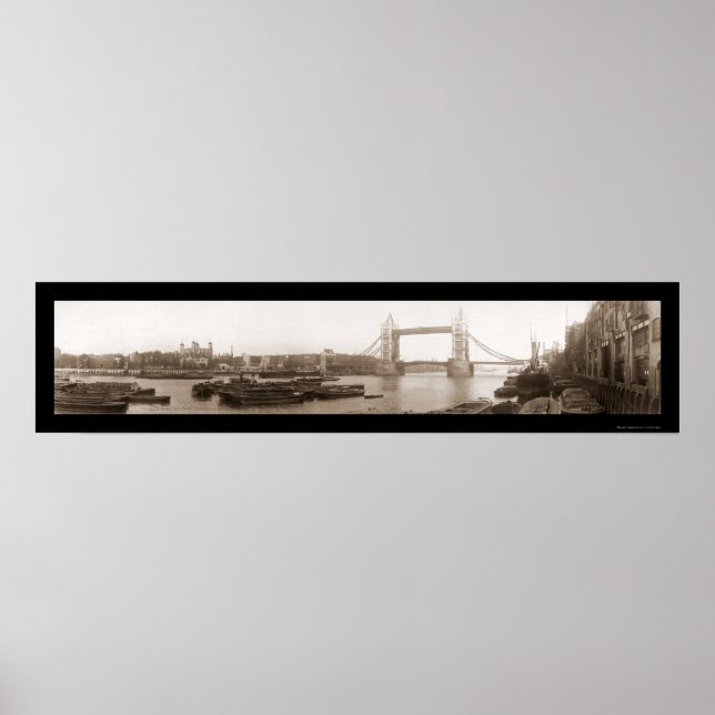Torn i London Bridge Photo 1909 Poster (Framsidan)