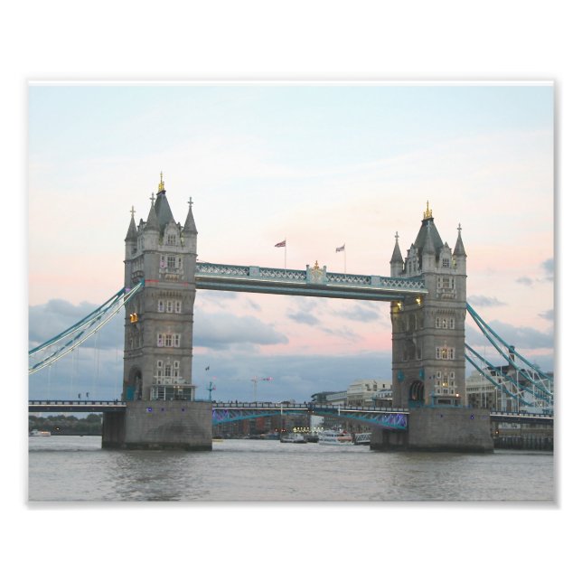 Torn i London Bridge Print, Hi Definition Fototryck (Framsidan)