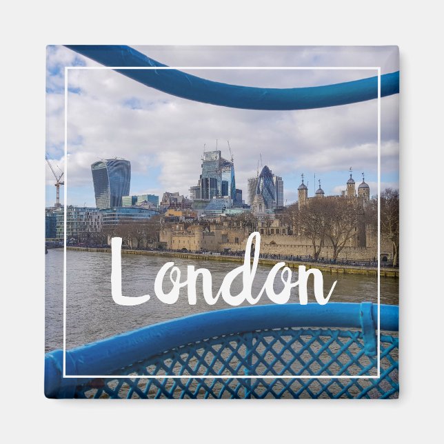 Torn i London England Underbar Britain Magnet (Framsidan)