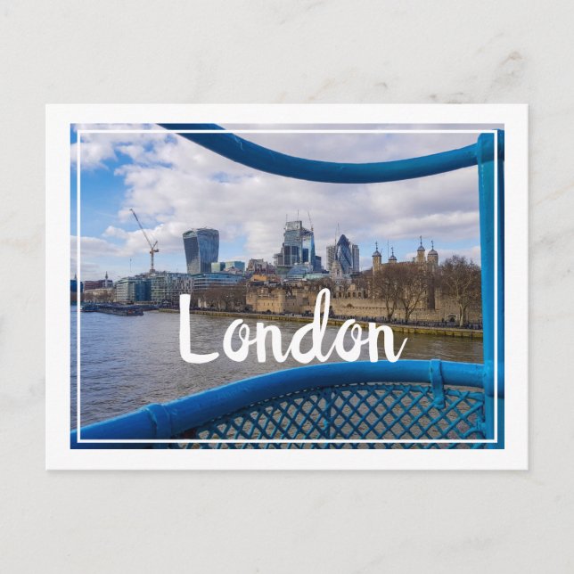 Torn i London England Underbar Britain Vykort (Framsida)