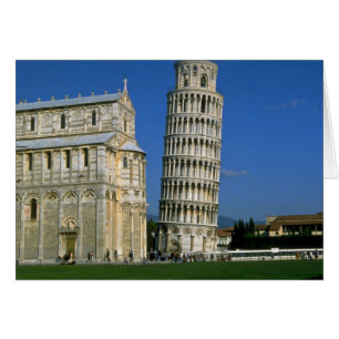 Torn i Pisa, Italien Hälsningskort
