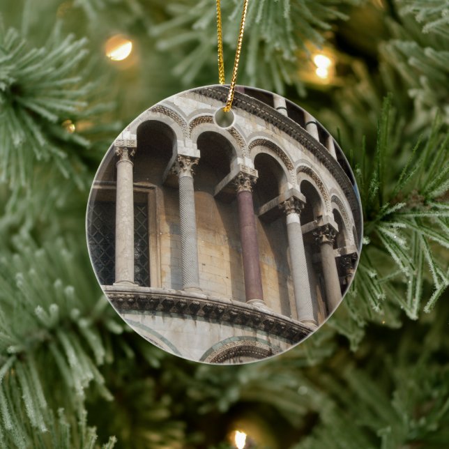 Torn i Pisa, Italien Julgransprydnad Keramik (Träd)