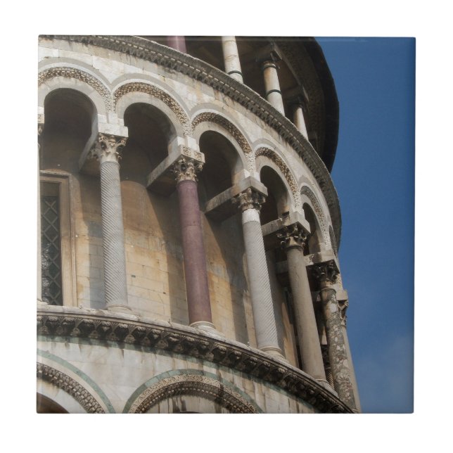 Torn i Pisa, Italien Kakelplatta (Framsidan)