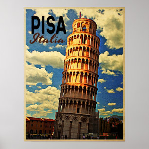 Torn i Pisa ltaly Poster