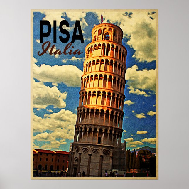 Torn i Pisa ltaly Poster (Framsidan)