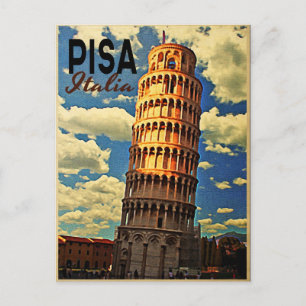 Torn i Pisa ltaly Vykort