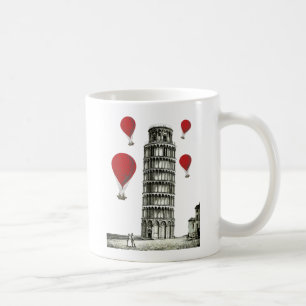 Torn i Pisa och Röda Luftballongerna Kaffemugg