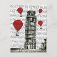 Torn i Pisa och Röda Luftballongerna