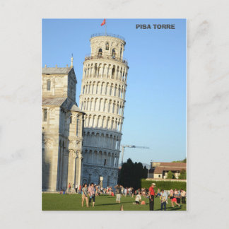 Torn i Pisa Torre-Italien Helg Vykort