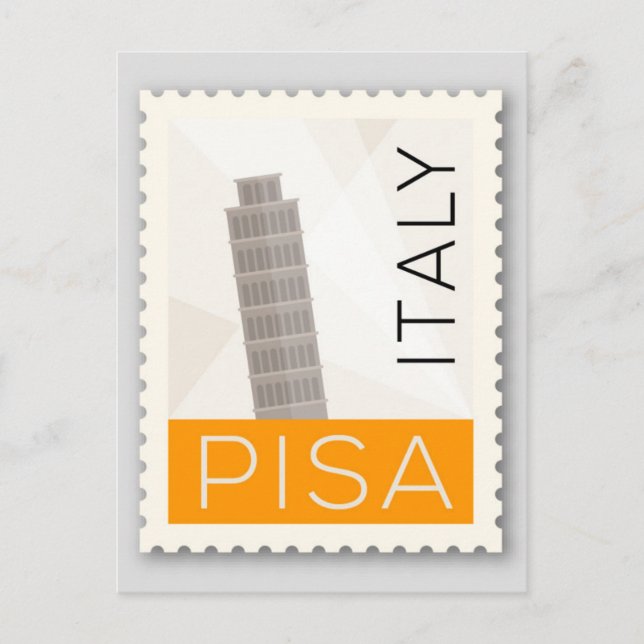 Torn i Pisa Vykort (Framsida)