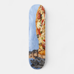 Torn i Pizza (Pisa) Old School Skateboard Bräda 18 Cm