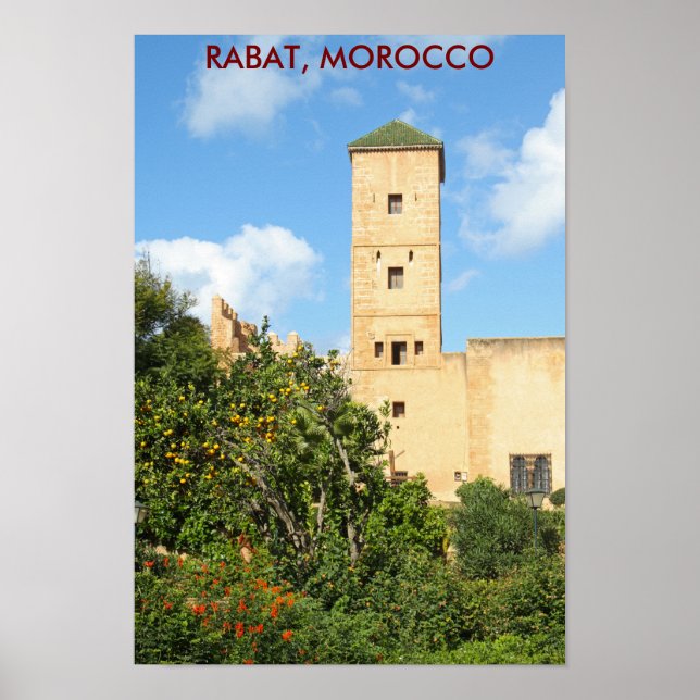 Torn i Rabat, Marocko Poster (Framsidan)
