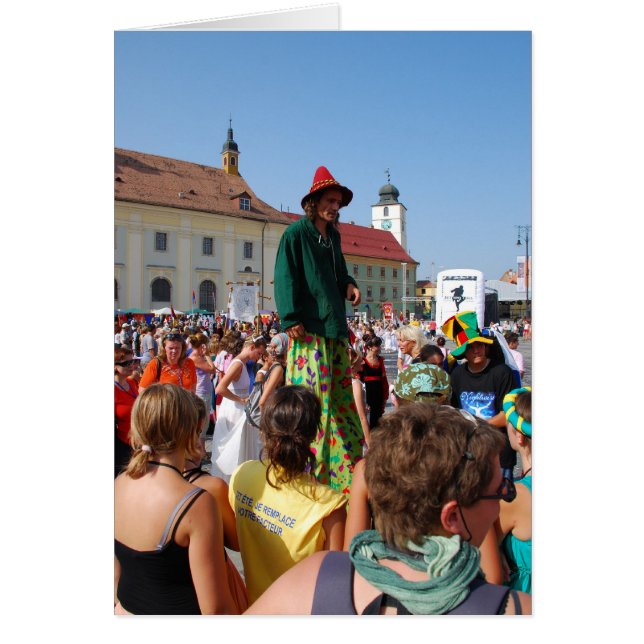 Torn i Sibiu Hälsningskort (Framsidan)