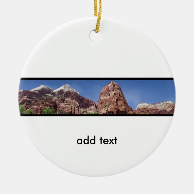 Torn i Virgin Panoramic Julgransprydnad Keramik (Framsidan)