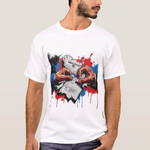 Torn Immigration Documents Chinga La Migra T Shirt