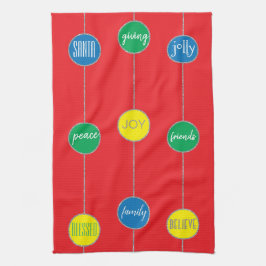 Torn "julmeddelanden" kökshandduk