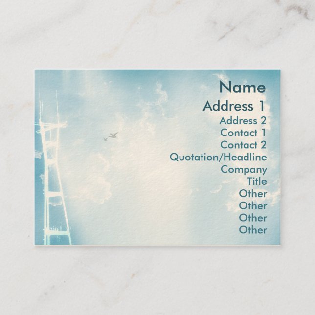 Torn - knubbig visitkort (Framsida)