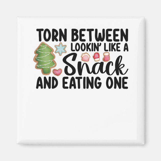 Torn mellan att Tittar som en Snack och äta en Magnet (Framsidan)