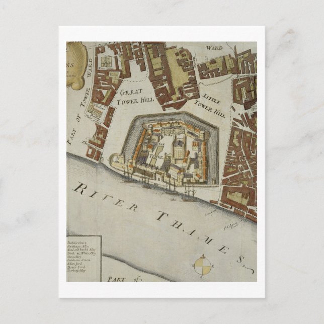 Torn och St. Catherine, närmare uppgifter om Torn Vykort (Framsida)