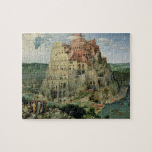 Torn of Babel, 1563 (olja på panel) Pussel