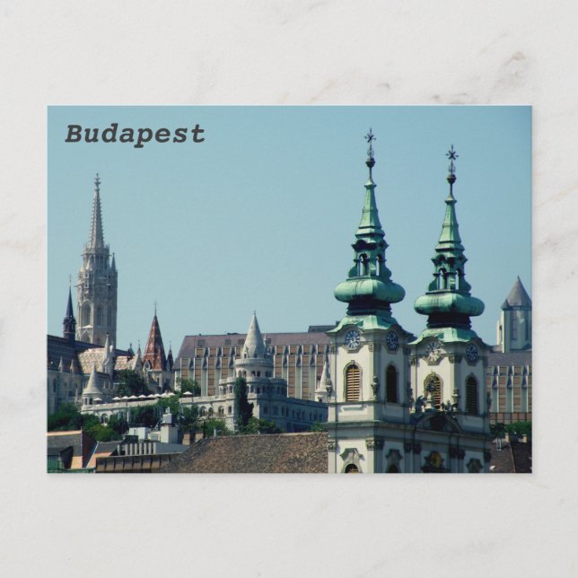 Torn över Budapest Vykort (Framsida)