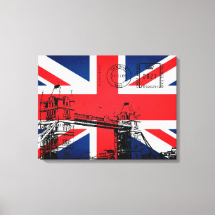 Torn överbryggar av London Canvastryck