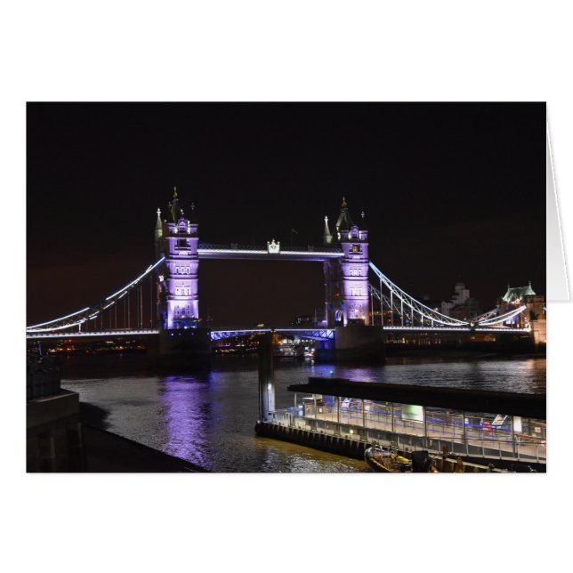 Torn överbryggar, London Hälsningskort (Framsidan Horizontal)