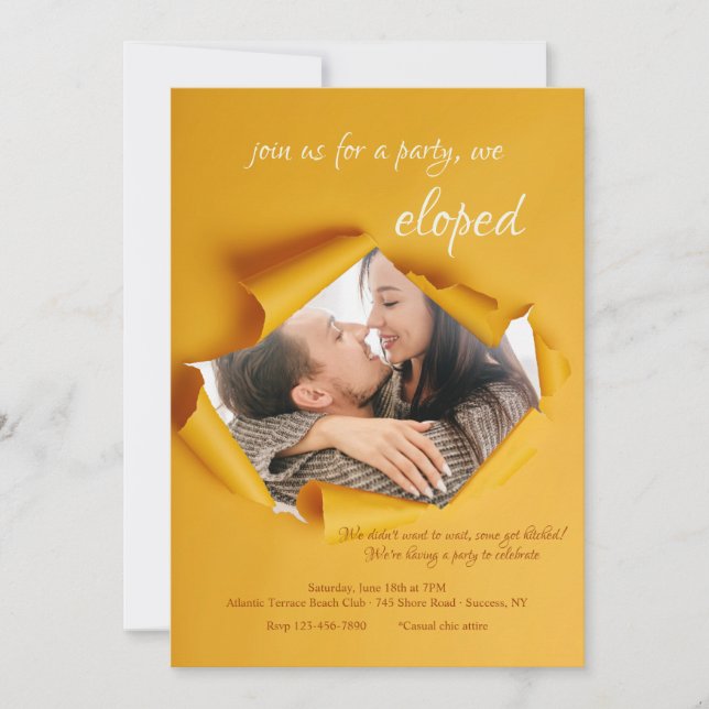 Torn Ram-fotoannonskort Meddelande (Framsida)