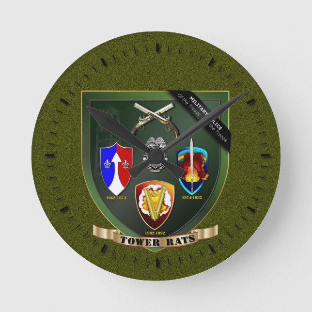 Torn Råttor Rund Klocka (Framsida)