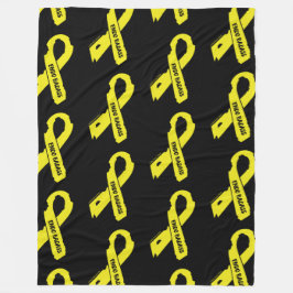 Torn Ribbon/Badass...Endometriosis Fleece Blanket