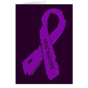 Torn Ribbon/Warrior...Fibro Hälsningskort