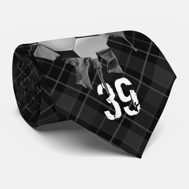 Torn Soccer (personlig) Neck Tie Slips (Rullad)