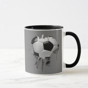 Torn Soccer Ringer Mugg