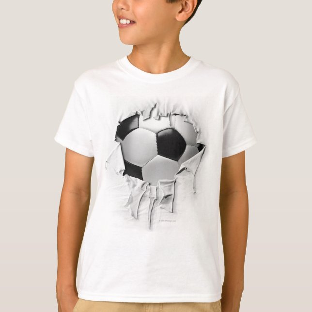 Torn Soccer Shirt T Shirt (Framsida)